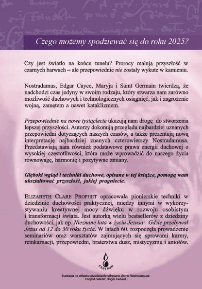 Elizabeth Clare Prophet<br> Przepowiednie Saint Germaina<br> na nowe tysiąclecie<br><br> - Image 3