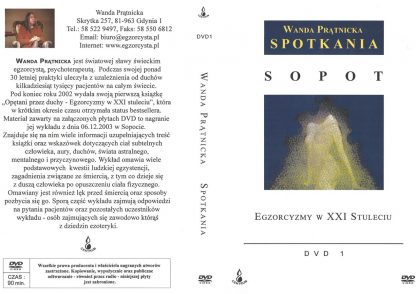 Wanda Prątnicka<br> Wykład w Sopocie <br> z dnia 06.12.2003 <br> 3 płyty DVD - Image 2