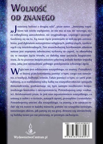 Jiddu Krishnamurti<br> Wolność<br> od<br> znanego<br> - Image 2