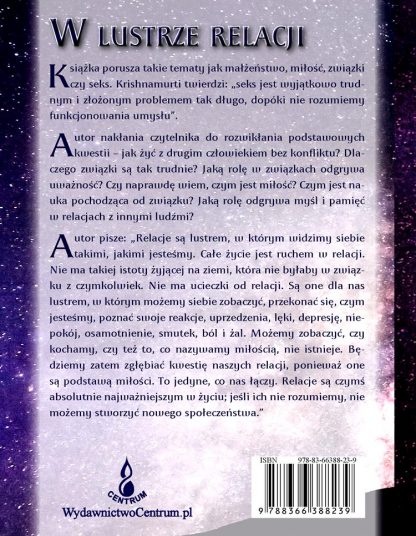 Jiddu Krishnamurti<br> W lustrze relacji<br> O miłości, seksualności<br> i niewinności - Image 2