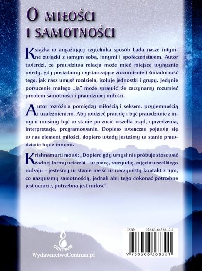 Jiddu Krishnamurti <br> O Miłości <br> i samotności<br><br> - Image 2