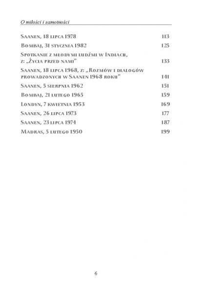 Jiddu Krishnamurti <br> O Miłości <br> i samotności<br><br> - Image 4