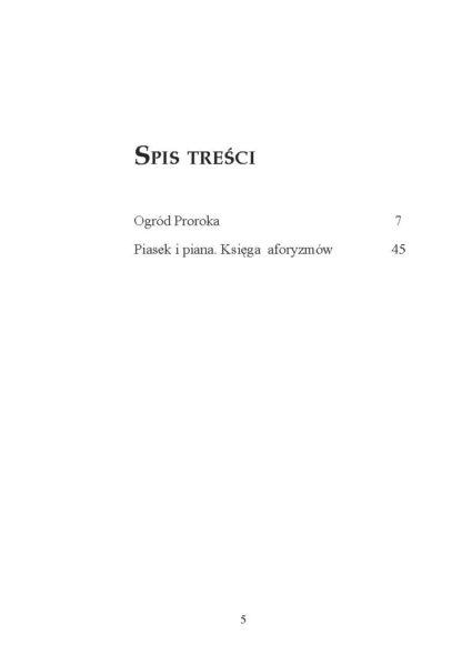 Kahlil Gibran <br> Ogród Proroka <br> Piasek i piana <br><br> - Image 3